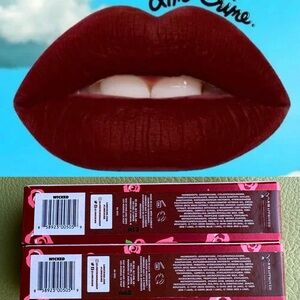 Lime Crime Velvetines Wicked Matte Lipstick Set of Two NEW